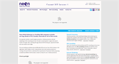 Desktop Screenshot of neonwebsolutions.com